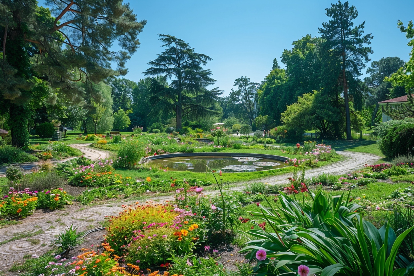 Vue panoramique d'un parc luxuriant à Sevran, illustrant la beauté des espaces verts de la ville